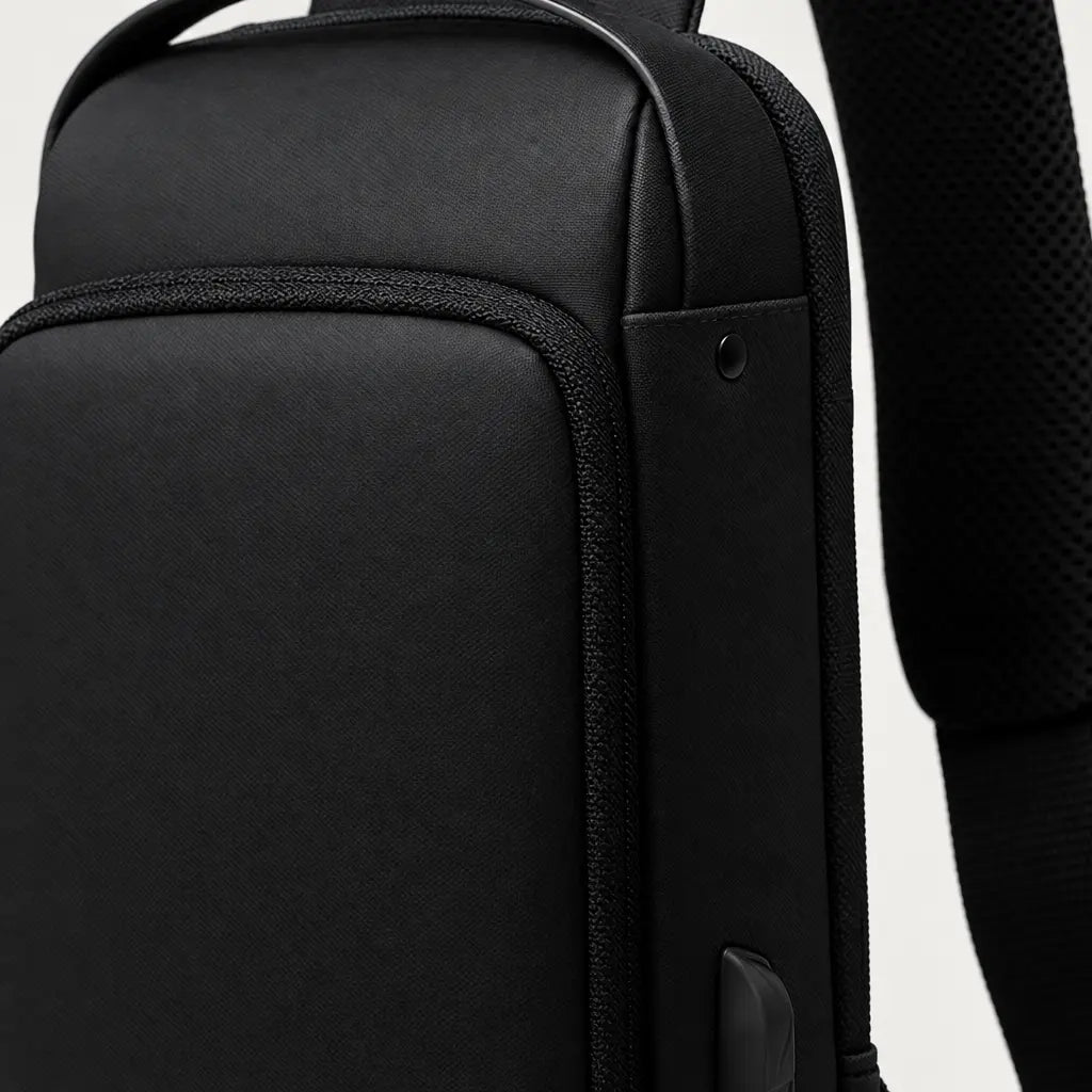 Sacoche homme antivol - noir