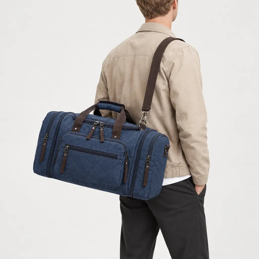 Sac de voyage sport homme - bleu fonce