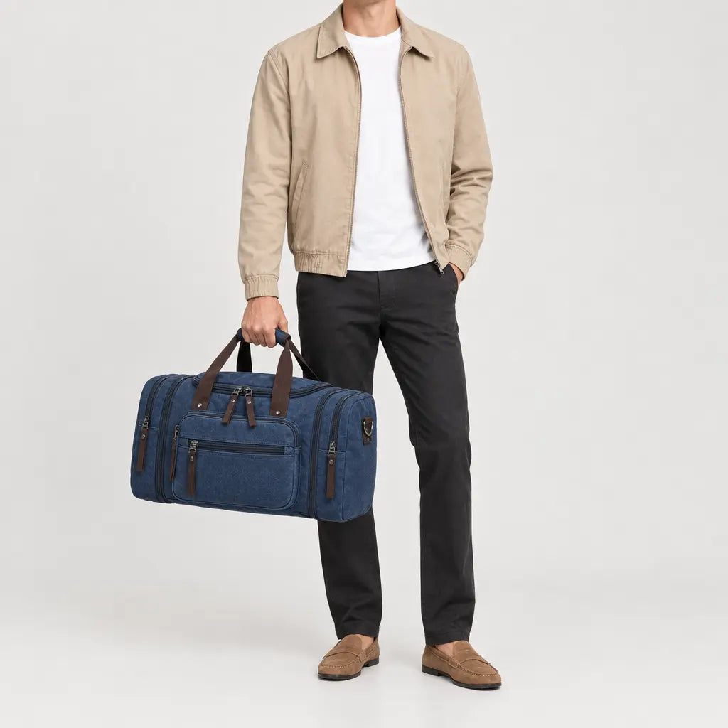 Sac de voyage sport homme - bleu fonce