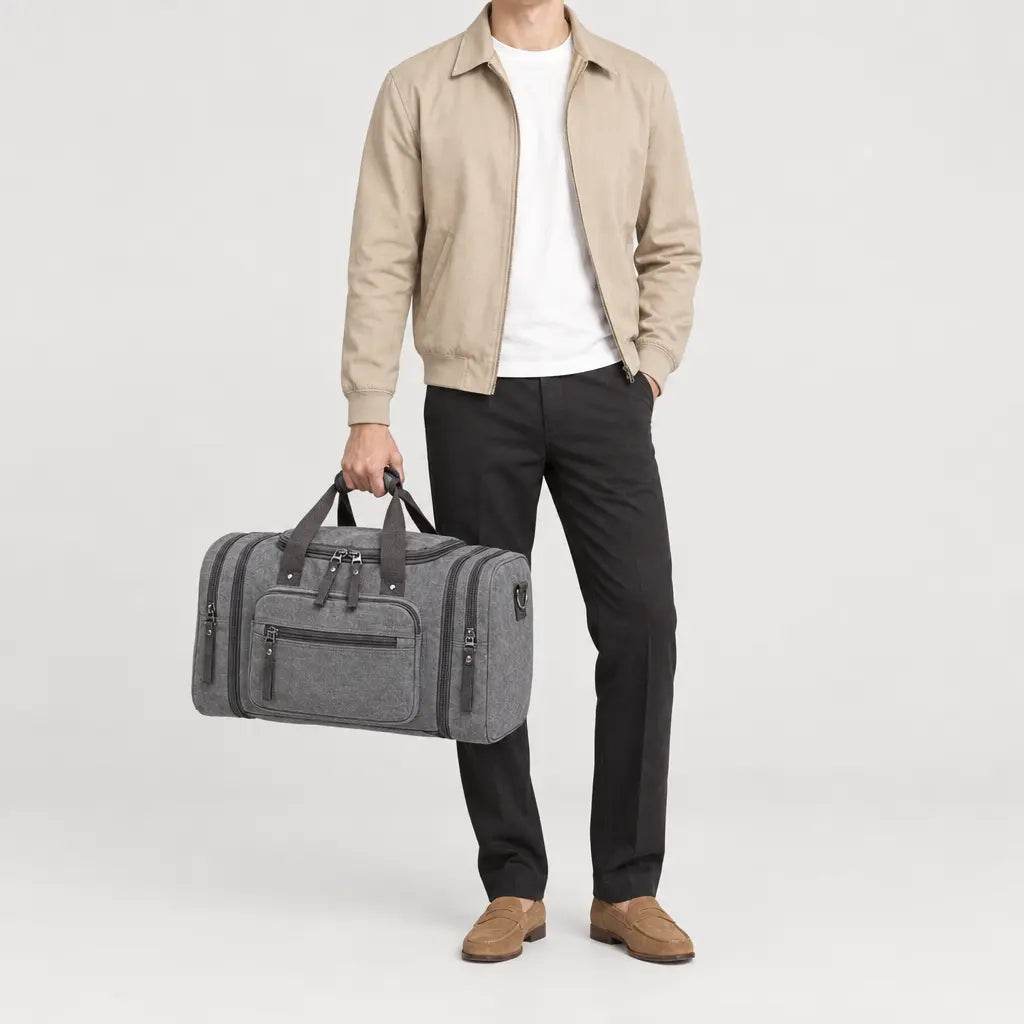 Sac de voyage sport homme - gris