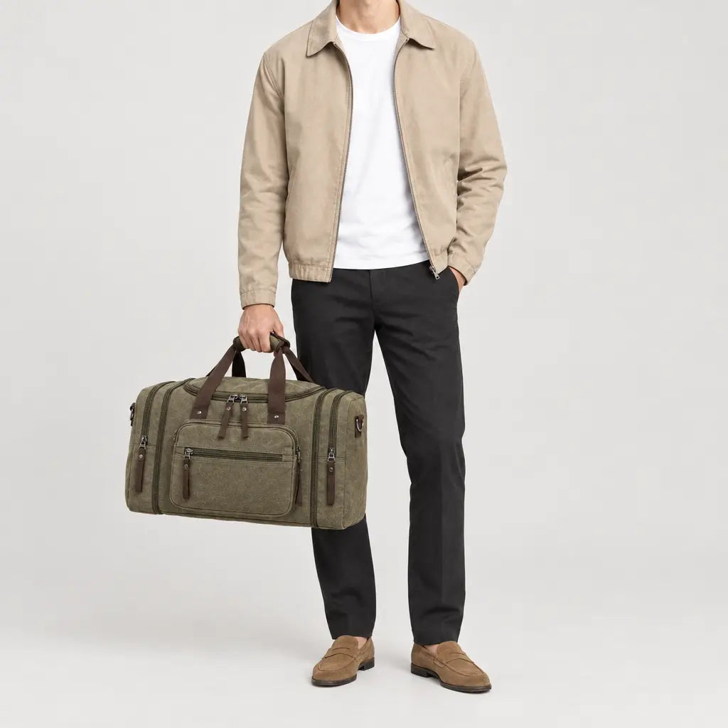 Sac de voyage sport homme - kaki