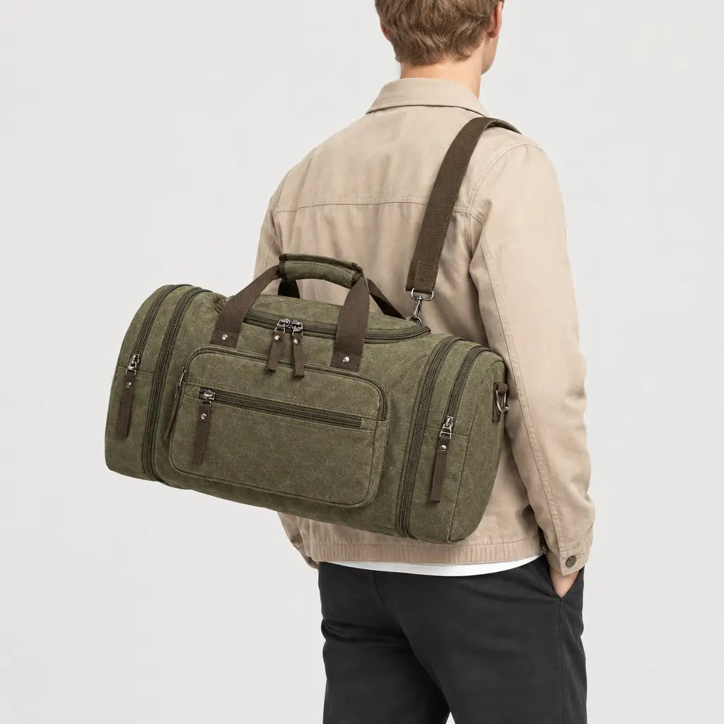 Sac de voyage sport homme - vert olive