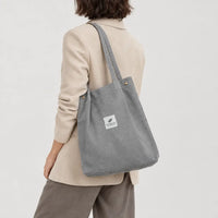 Sac cabas femme lavable - gris