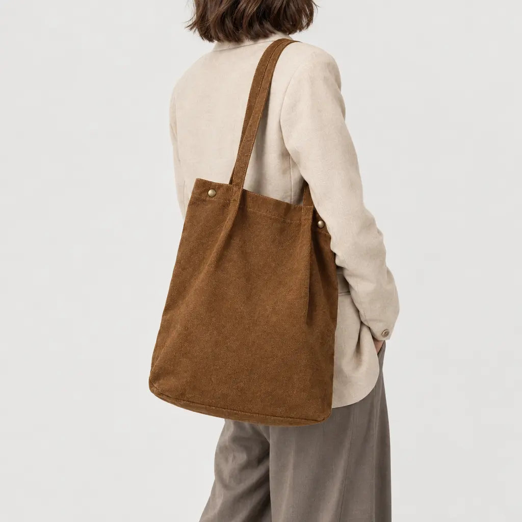Sac cabas femme lavable - marron