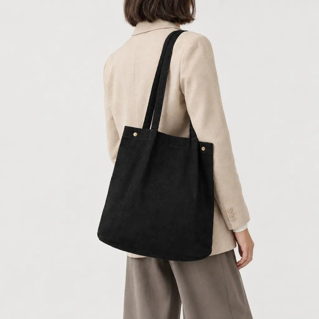 Sac cabas femme lavable - noir