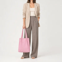Sac cabas femme lavable - rose