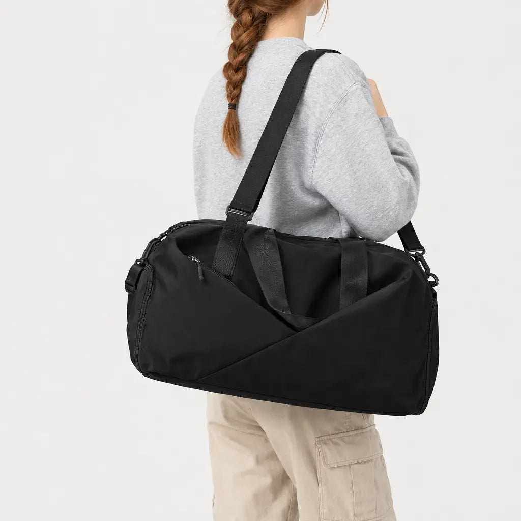 Sac de sport femme à poche humide - noir