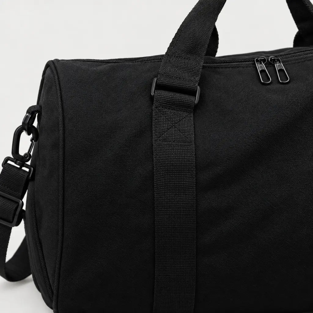 Sac de voyage homme à compartiment chaussures - noir