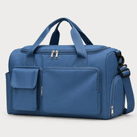 Sac de voyage femme à compartiment chaussures - bleu