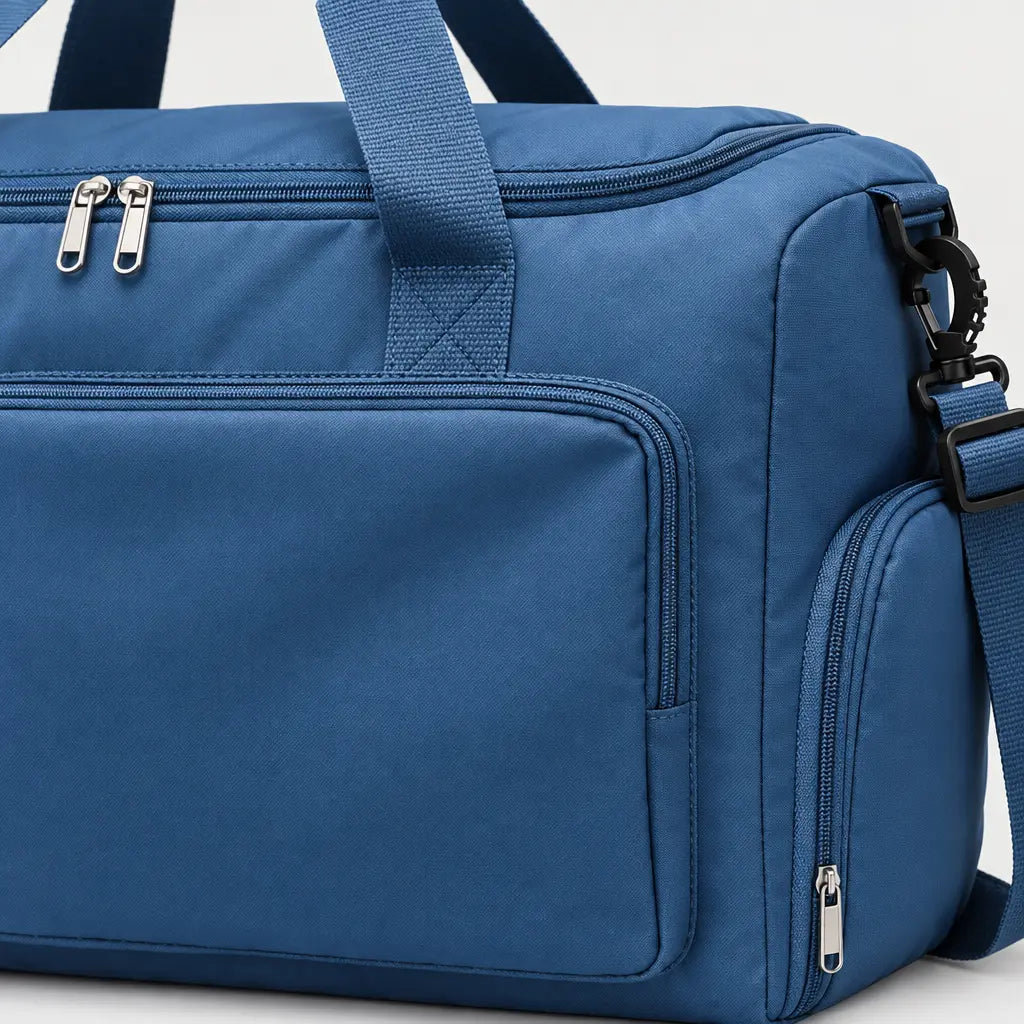 Sac de voyage femme à compartiment chaussures - bleu