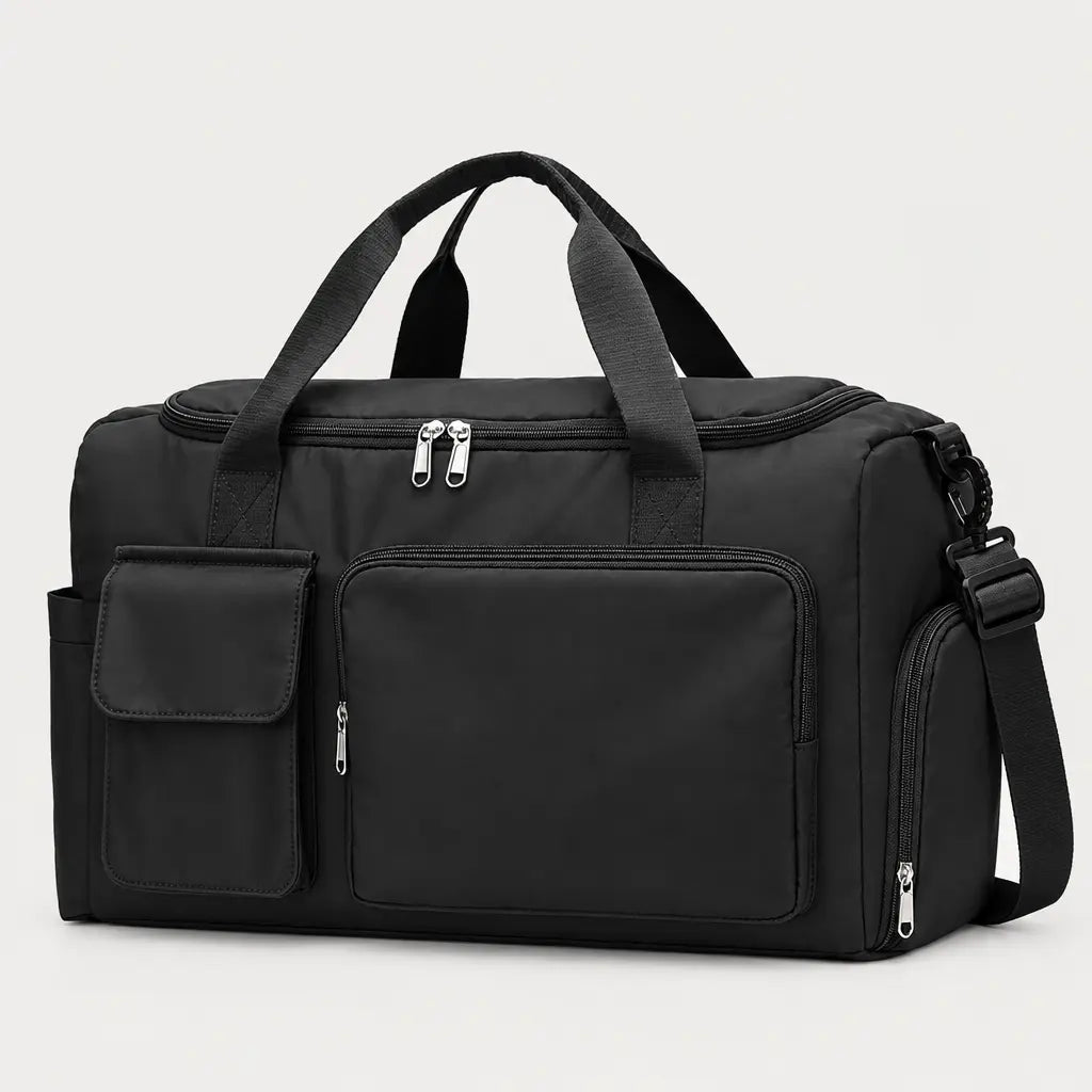 Sac de voyage femme à compartiment chaussures - noir