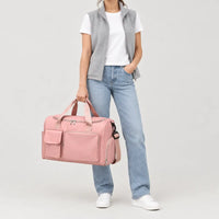 Sac de voyage femme à compartiment chaussures - rose