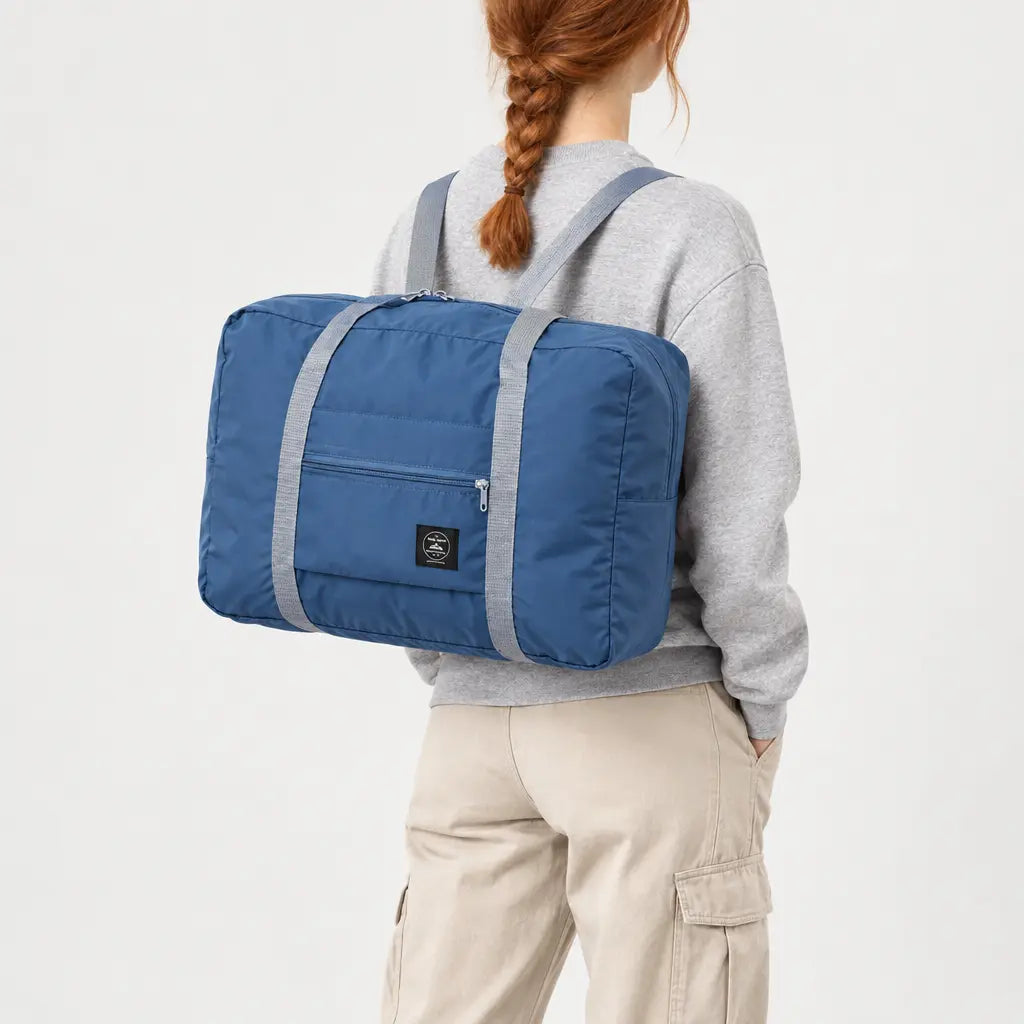 Sac de voyage femme pliable - bleu