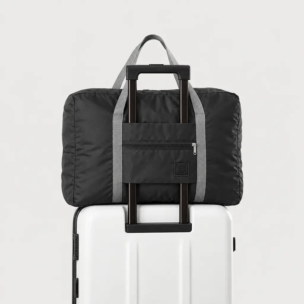 Sac de voyage femme pliable - noir