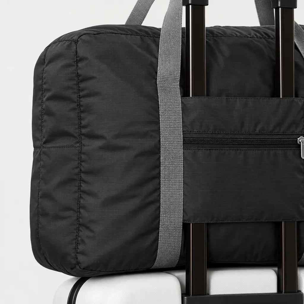 Sac de voyage femme pliable - noir