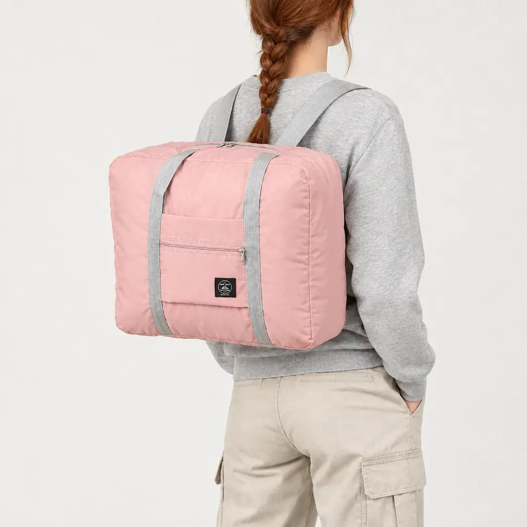 Sac de voyage femme pliable - rose