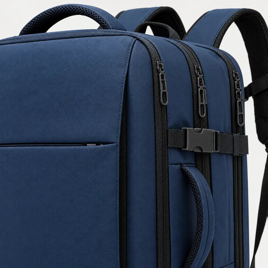 Sac à dos ordinateur extensible - bleu