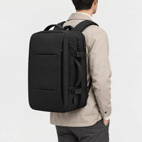 Sac à dos ordinateur extensible - noir