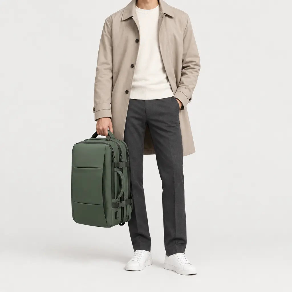 Sac à dos ordinateur extensible - vert