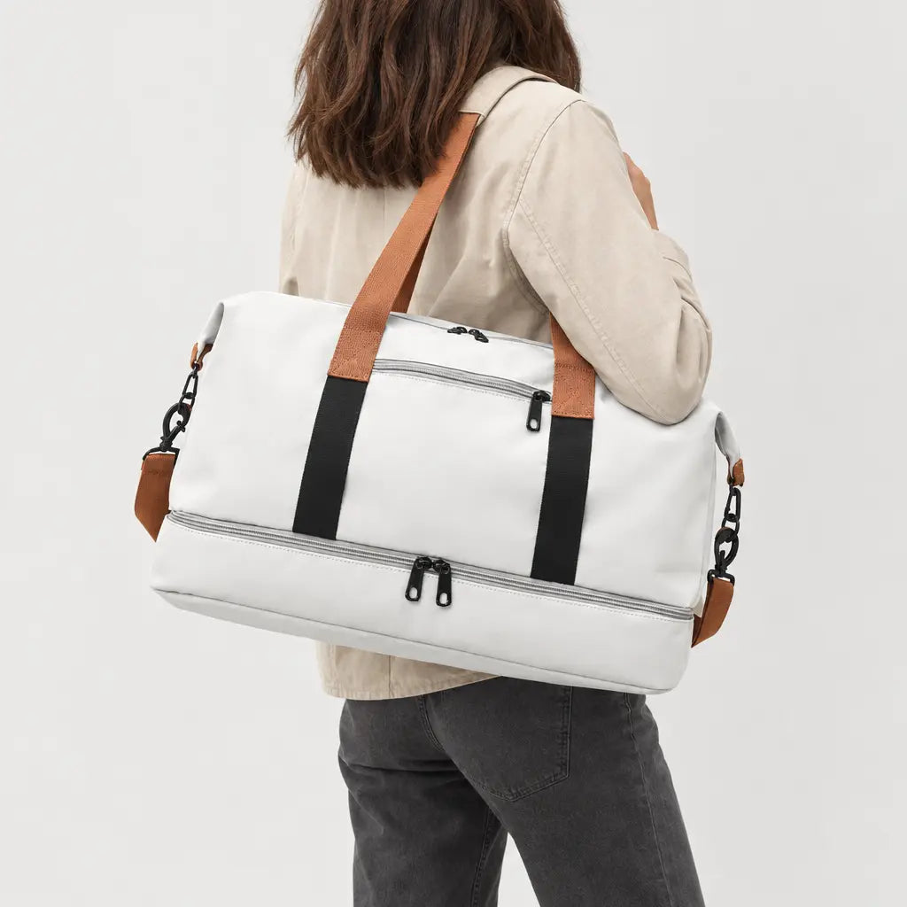 Sac de voyage week-end imperméable - blanc