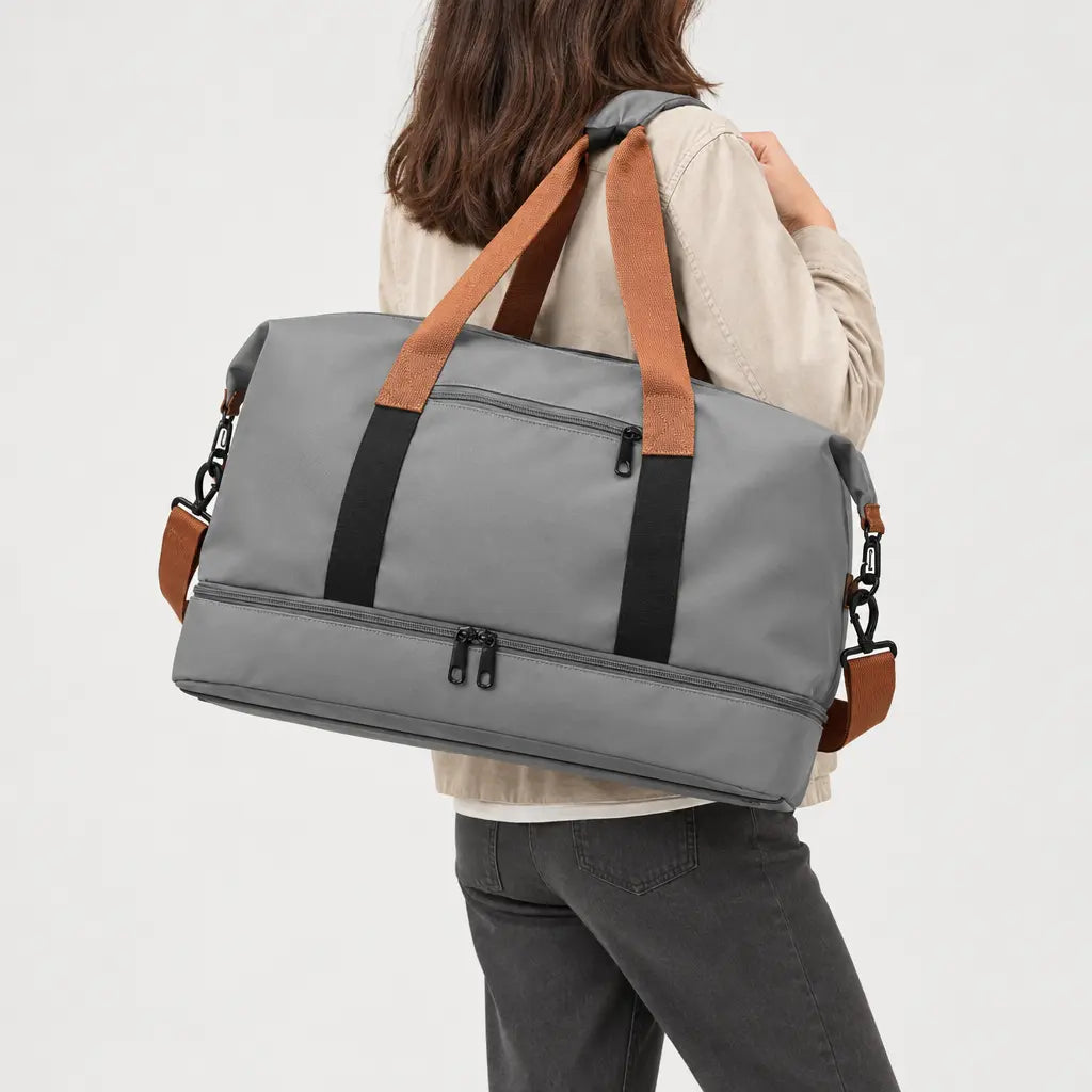 Sac de voyage week-end imperméable - gris