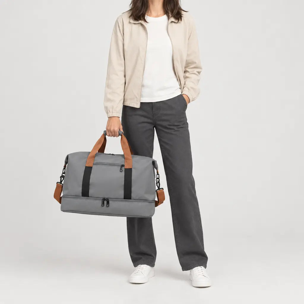 Sac de voyage week-end imperméable - gris