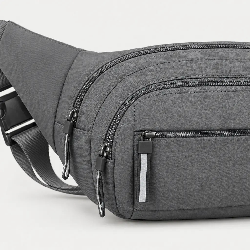 Sac banane antivol - gris