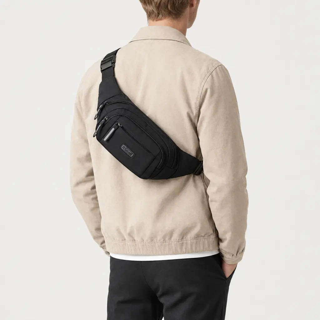 Sac banane antivol - noir