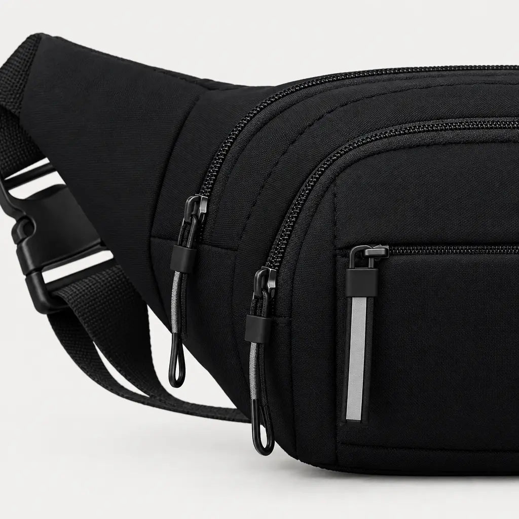Sac banane antivol - noir