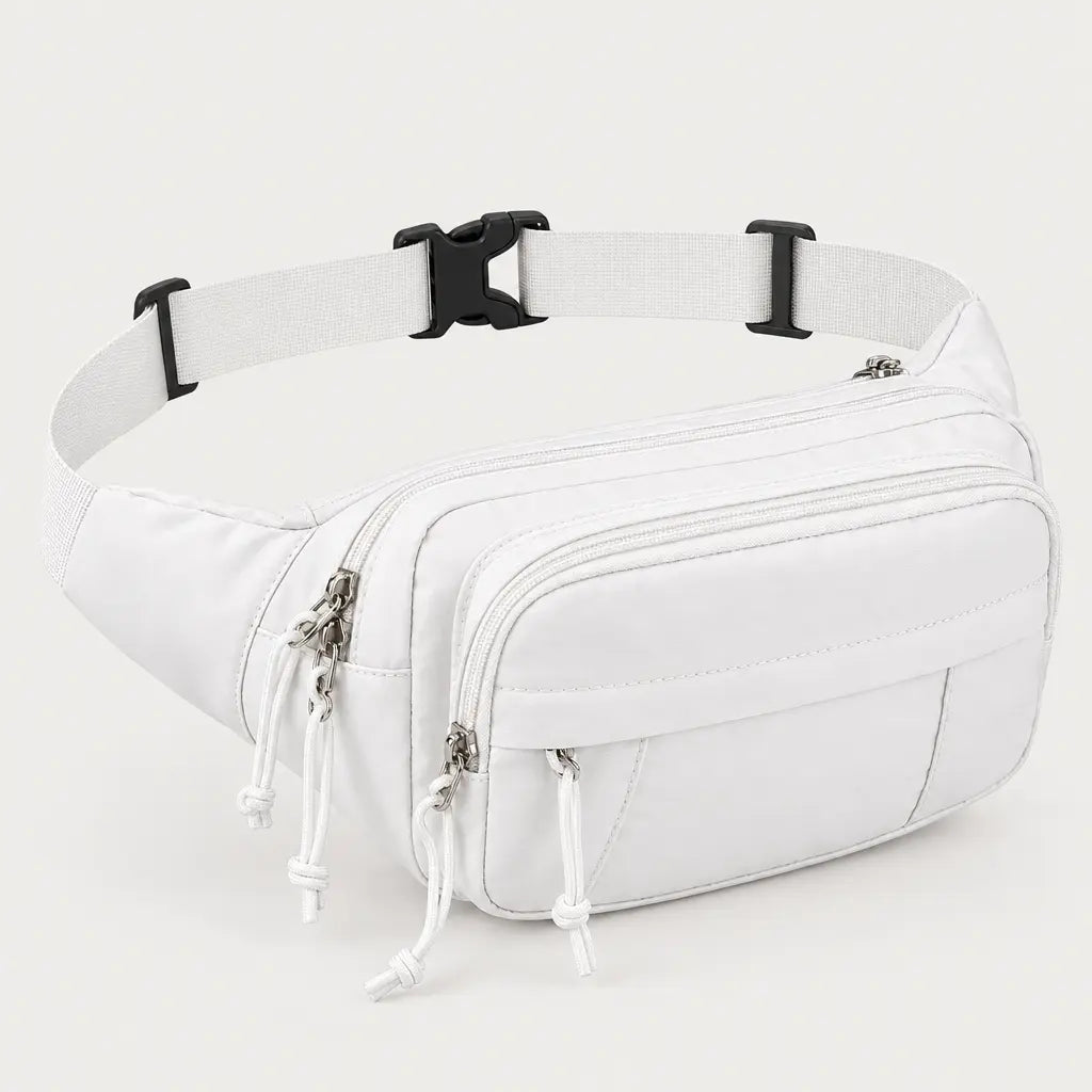 Sac banane à compartiments - blanc