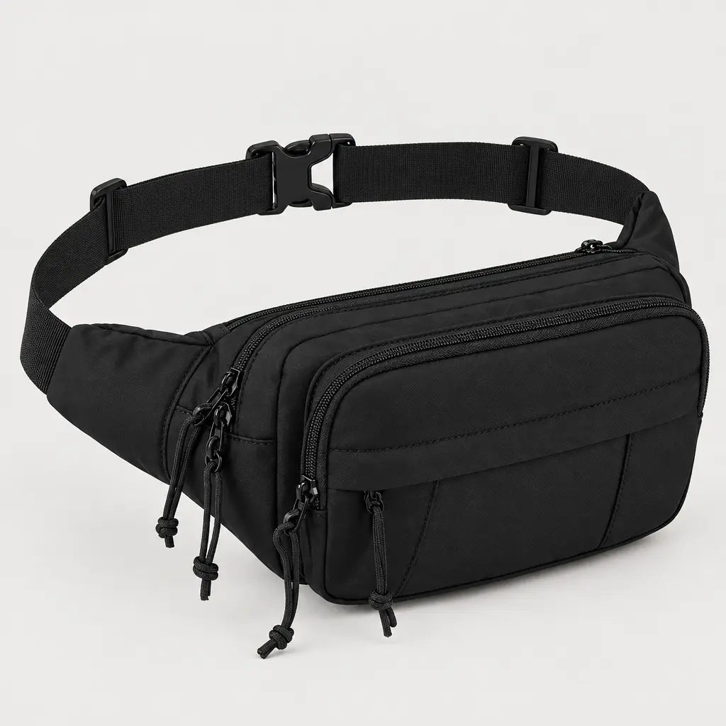 Sac banane à compartiments - noir