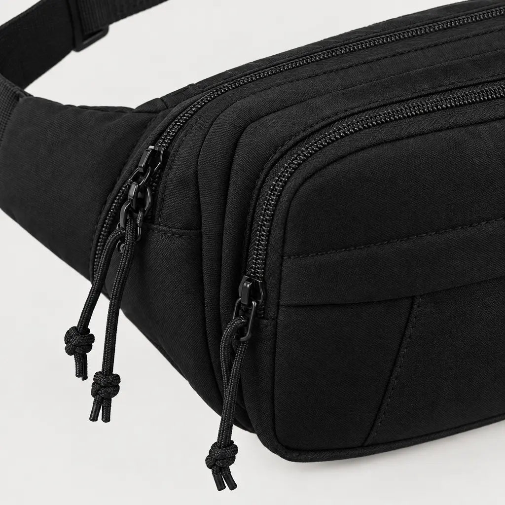 Sac banane à compartiments - noir