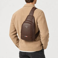 Sacoche de voyage en cuir - marron
