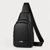 Sacoche de voyage en cuir - noir