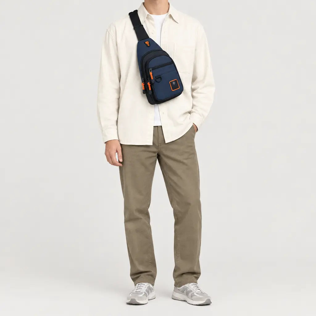 Sacoche de sport imperméable - bleu-fonce