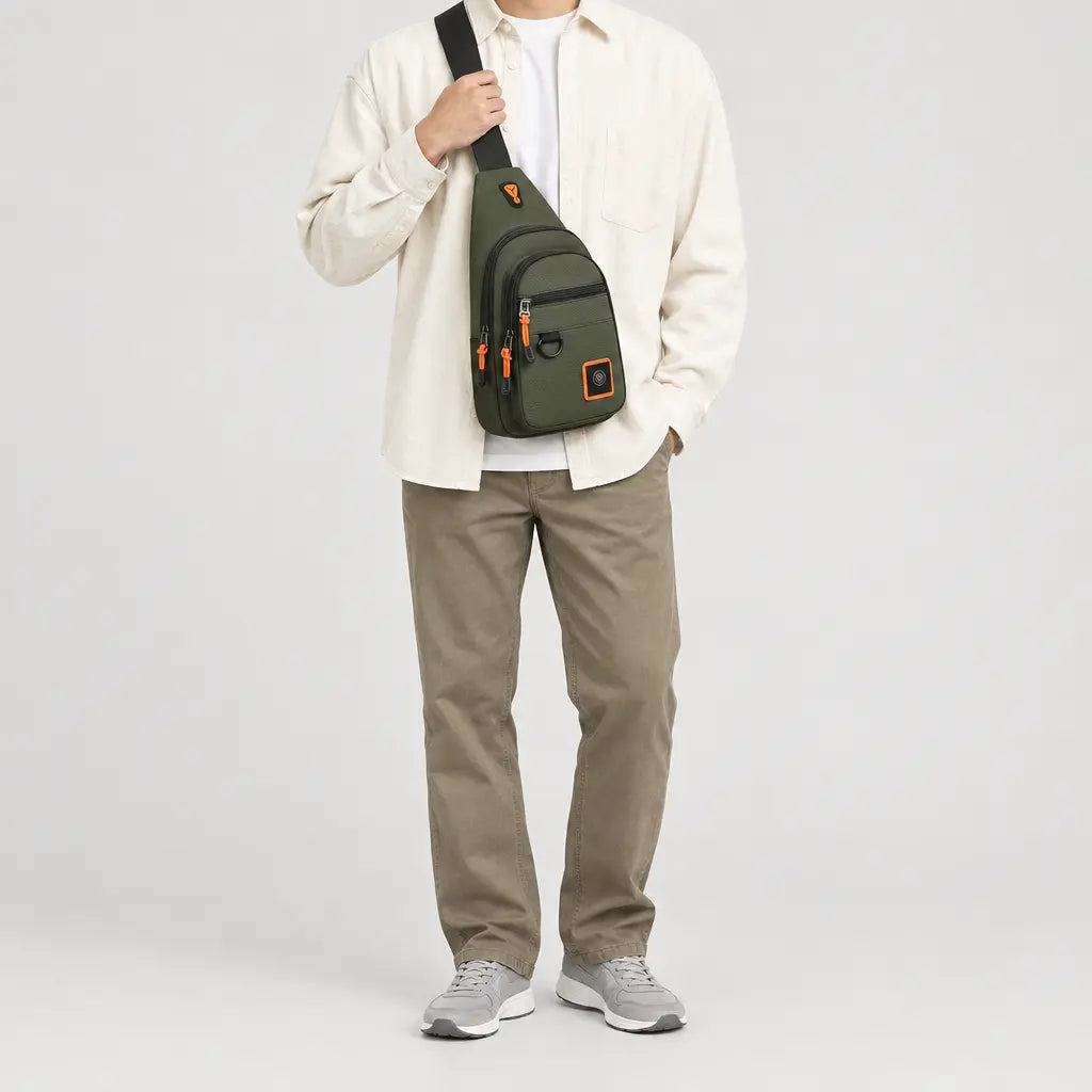 Sacoche de sport imperméable - vert-armee