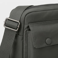 Sac bandoulière unisexe en nylon - gris