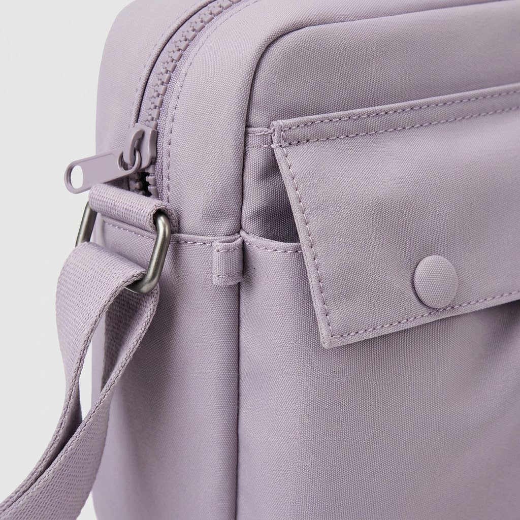 Sac bandoulière unisexe en nylon - violet