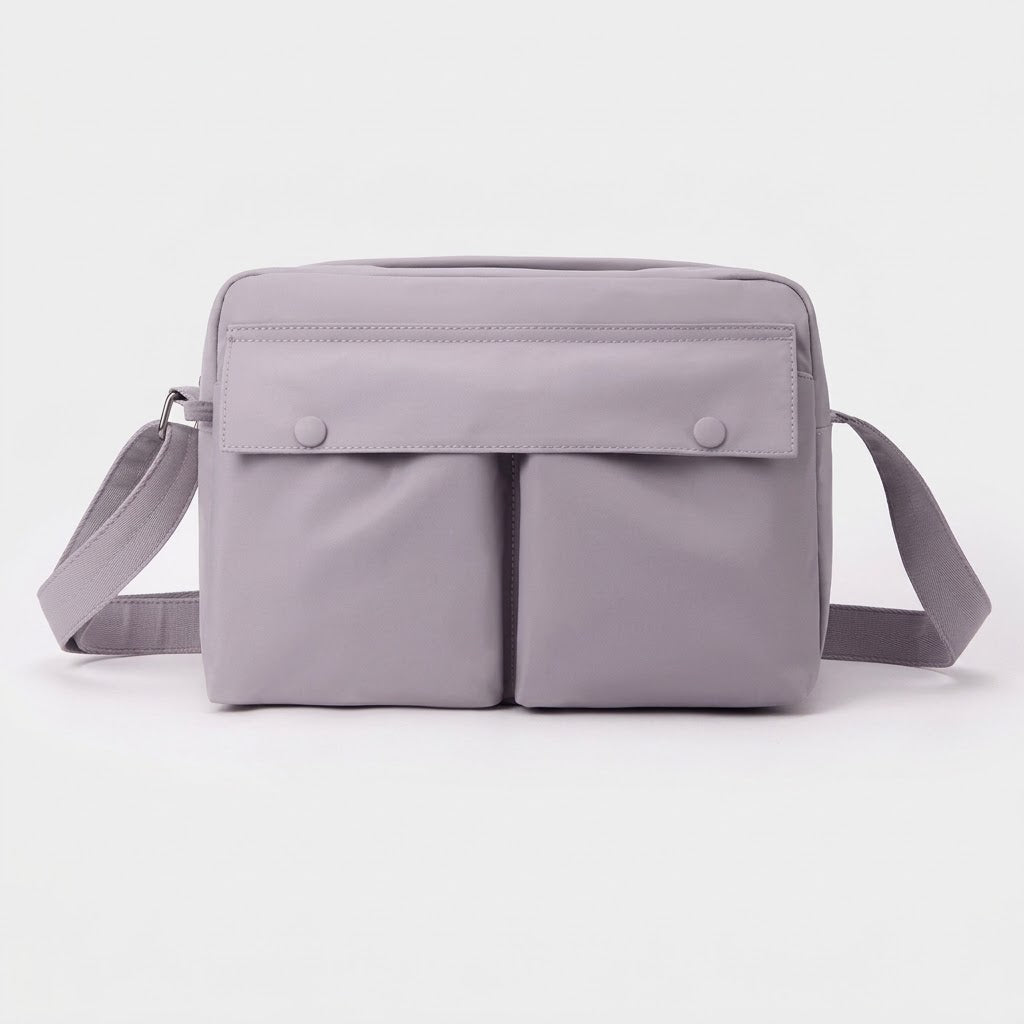 Sac bandoulière unisexe en nylon - violet