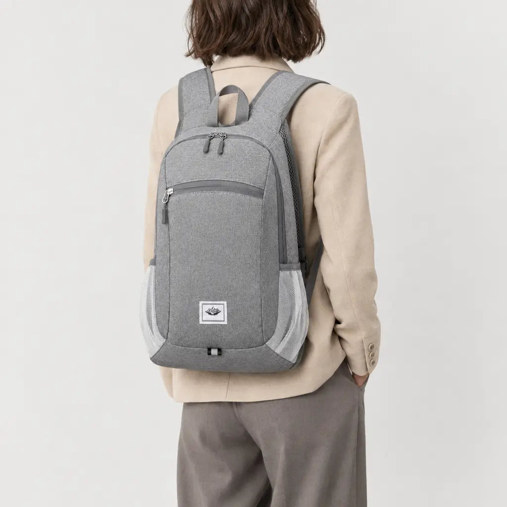 Sac à dos pliable - gris-clair