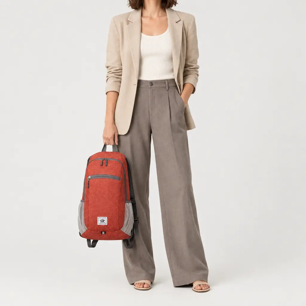 Sac à dos pliable - rouge