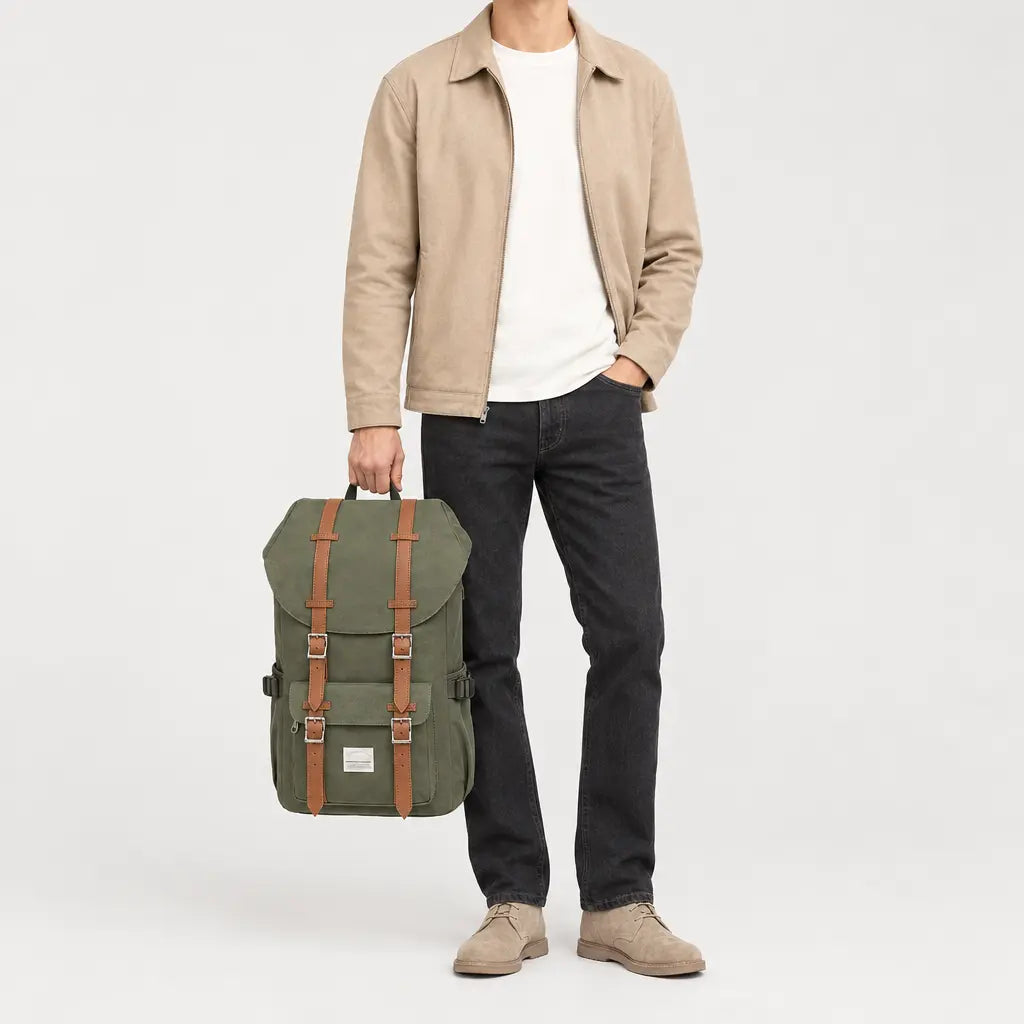 Sac à dos pour ordinateur - vert-armee