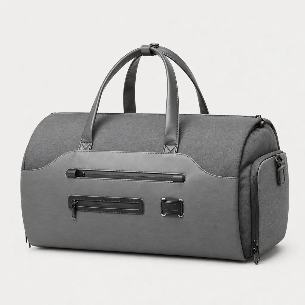 Sac porte-costume à compartiment chaussures - gris