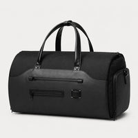 Sac porte-costume à compartiment chaussures - noir