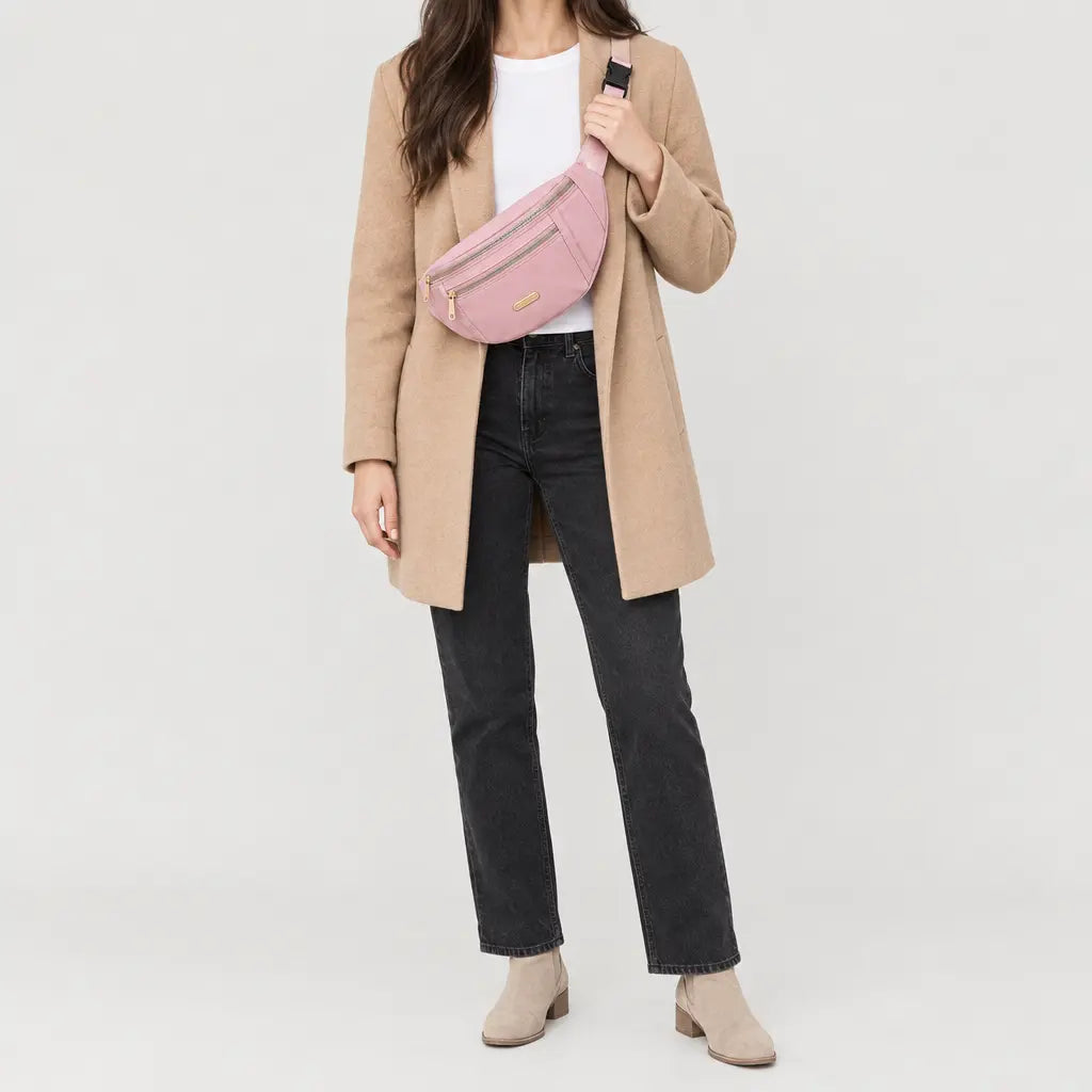 Sac banane de sport - rose