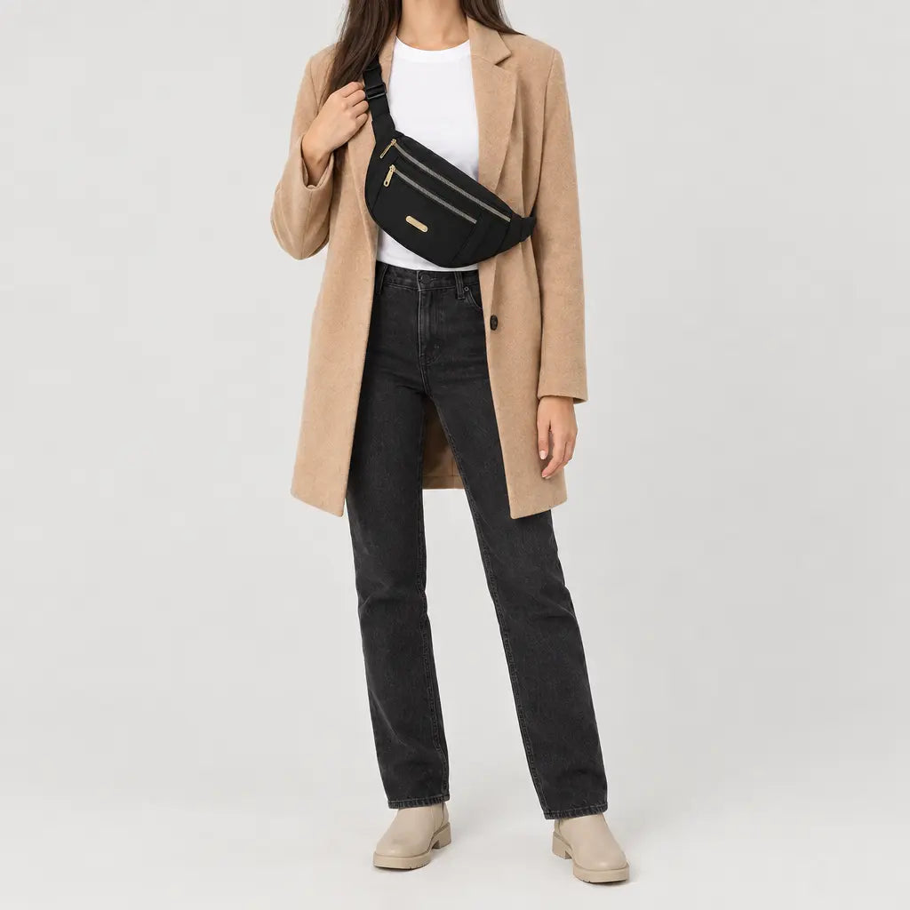 Sac banane de sport - noir