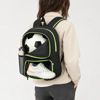 Sac à dos de sport imperméable - noir-vert