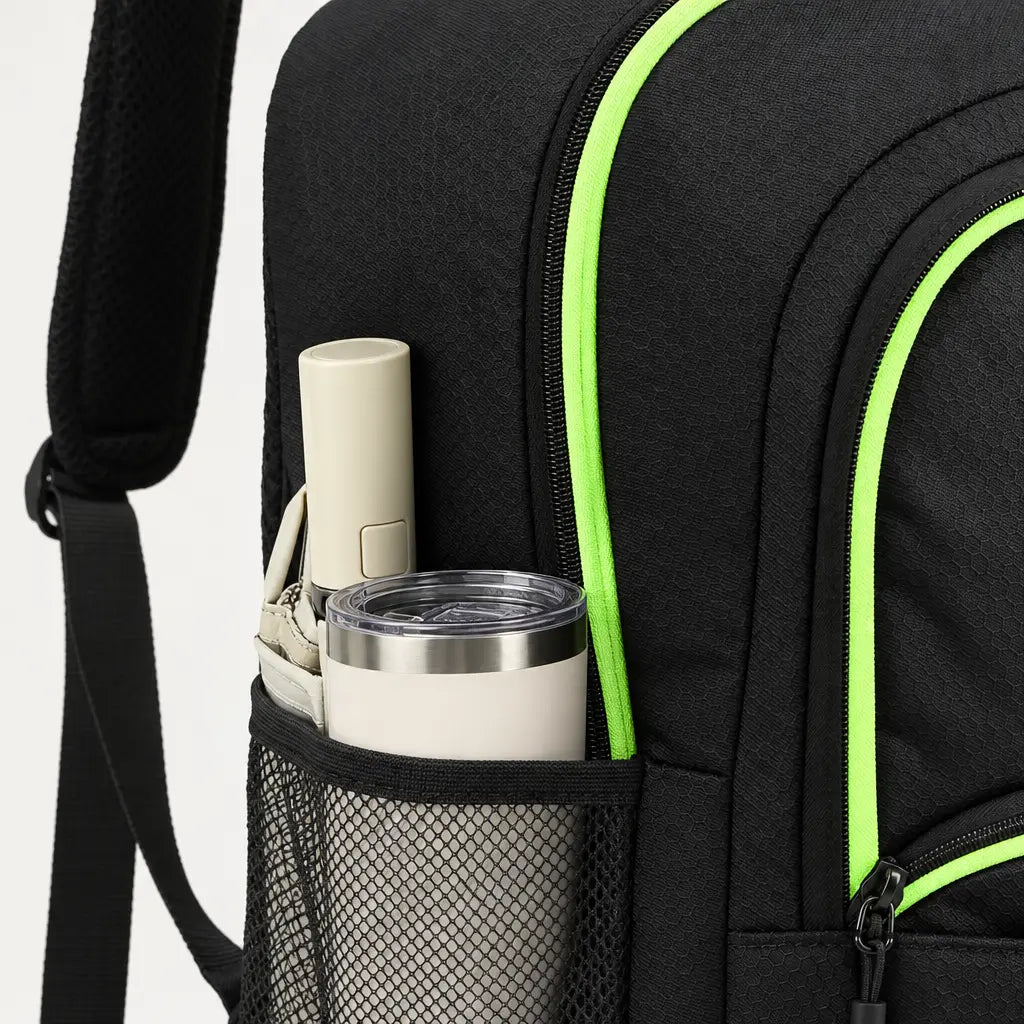 Sac à dos de sport imperméable - noir-vert