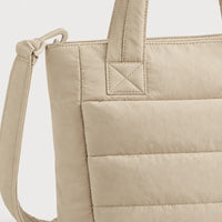Sac cabas à bandoulière rembourrée - beige