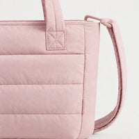 Sac cabas à bandoulière rembourrée - rose